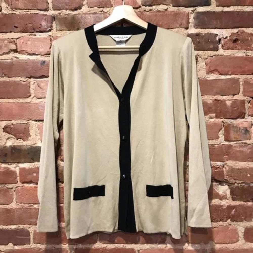 Exclusively Misook Petites Jacket Statement Butto… - image 1